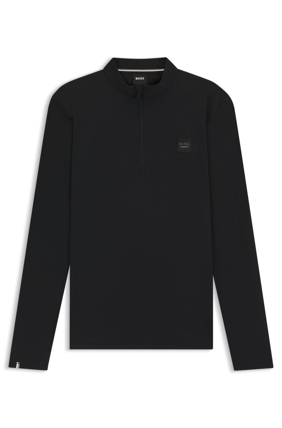 Equestrian training shirt with logo patch