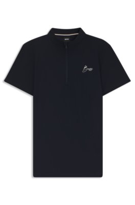 Equestrian training shirt with handwritten logo