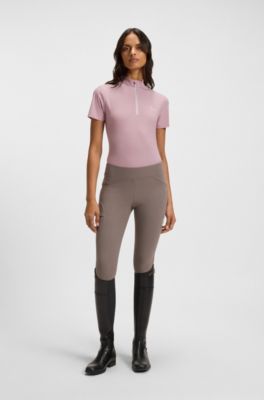 Equestrian training shirt with handwritten logo, Lichtpaars