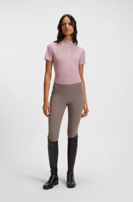 Reitsport-Trainingshemd mit Logo in handschriftlichem Stil