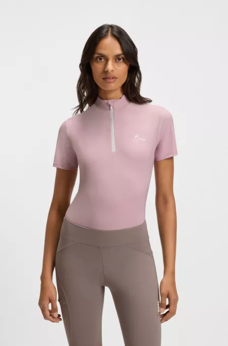 Reitsport-Trainingshemd mit Logo in handschriftlichem Stil