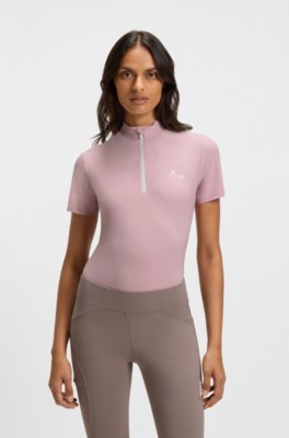 Equestrian training shirt with handwritten logo 2