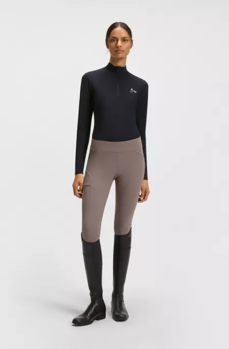 Reitsport-Trainingsshirt mit Logo in handschriftlichem Stil