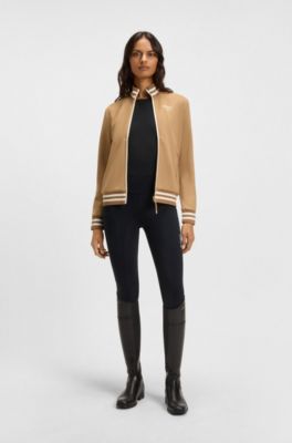 T-shirt en coton stretch d&rsquo;inspiration &eacute;questre avec monogramme Double B, Noir