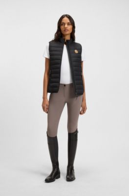 Equestrian stretch-cotton T-shirt with Double B monogram, White