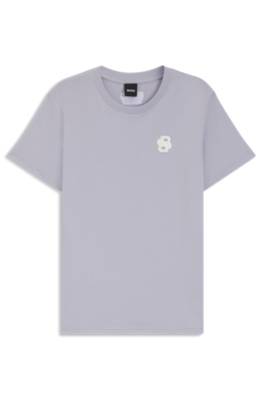 Equestrian stretch-cotton T-shirt with Double B monogram 1