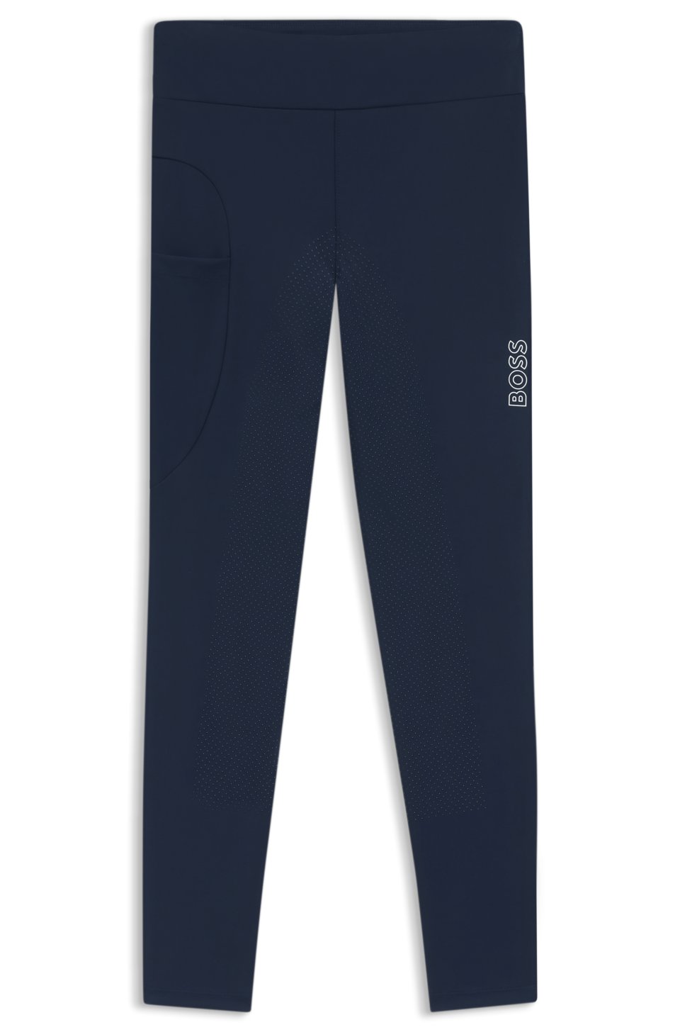 Equestrian high-waist leggings in power-stretch fabric