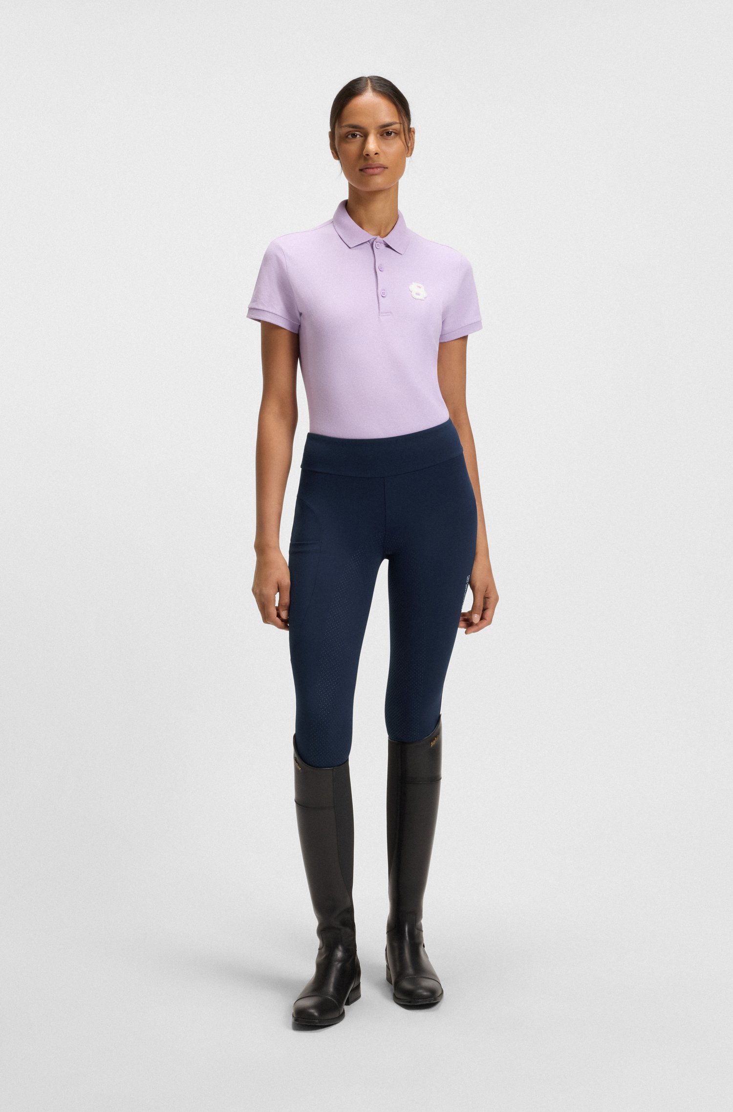 Boss Equestrian high-waist leggings in power-stretch fabric dam – bild 2