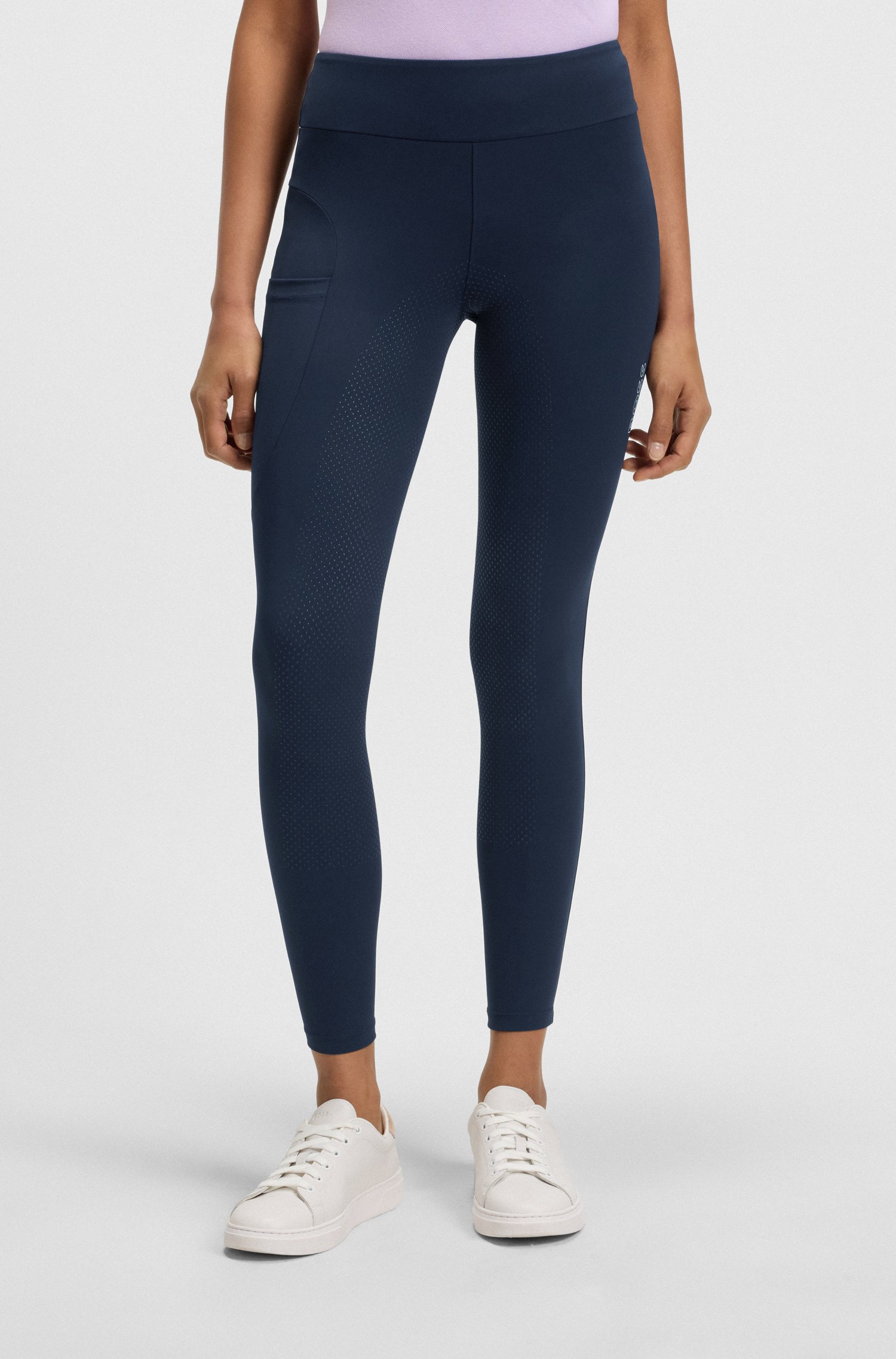 Boss Equestrian high-waist leggings in power-stretch fabric dam – bild 3