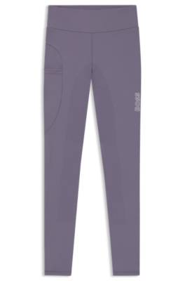 Equestrian high-waist leggings in power-stretch fabric 1