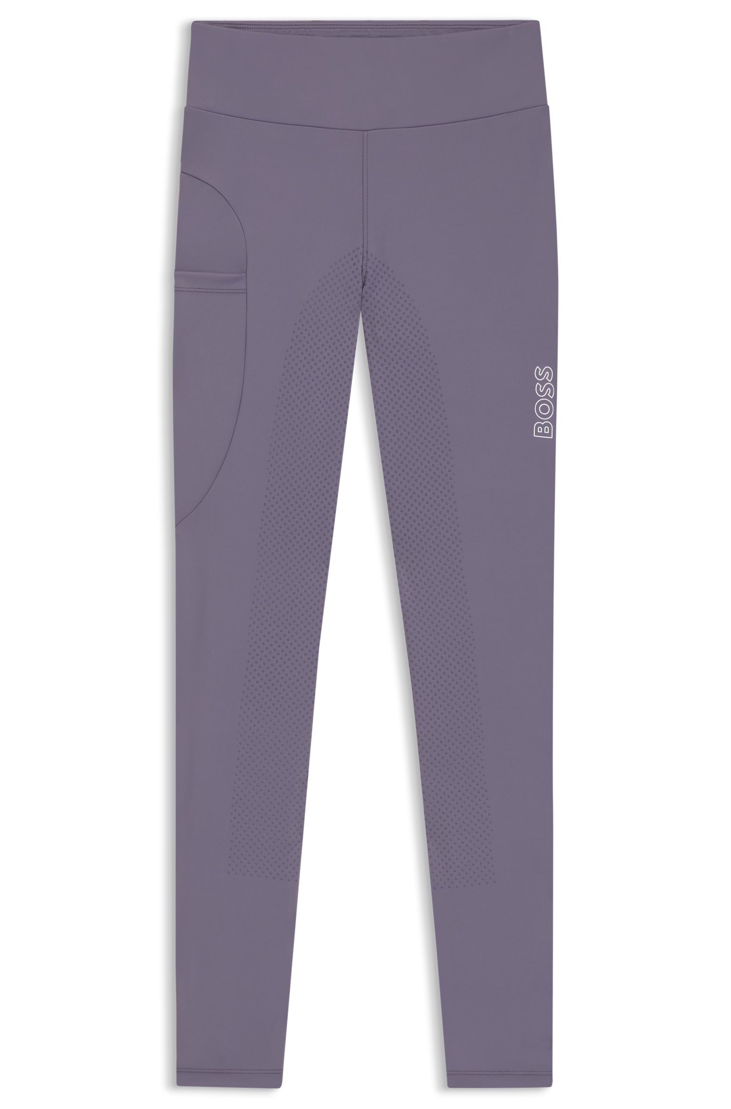 Boss Equestrian high-waist leggings in power-stretch fabric dam