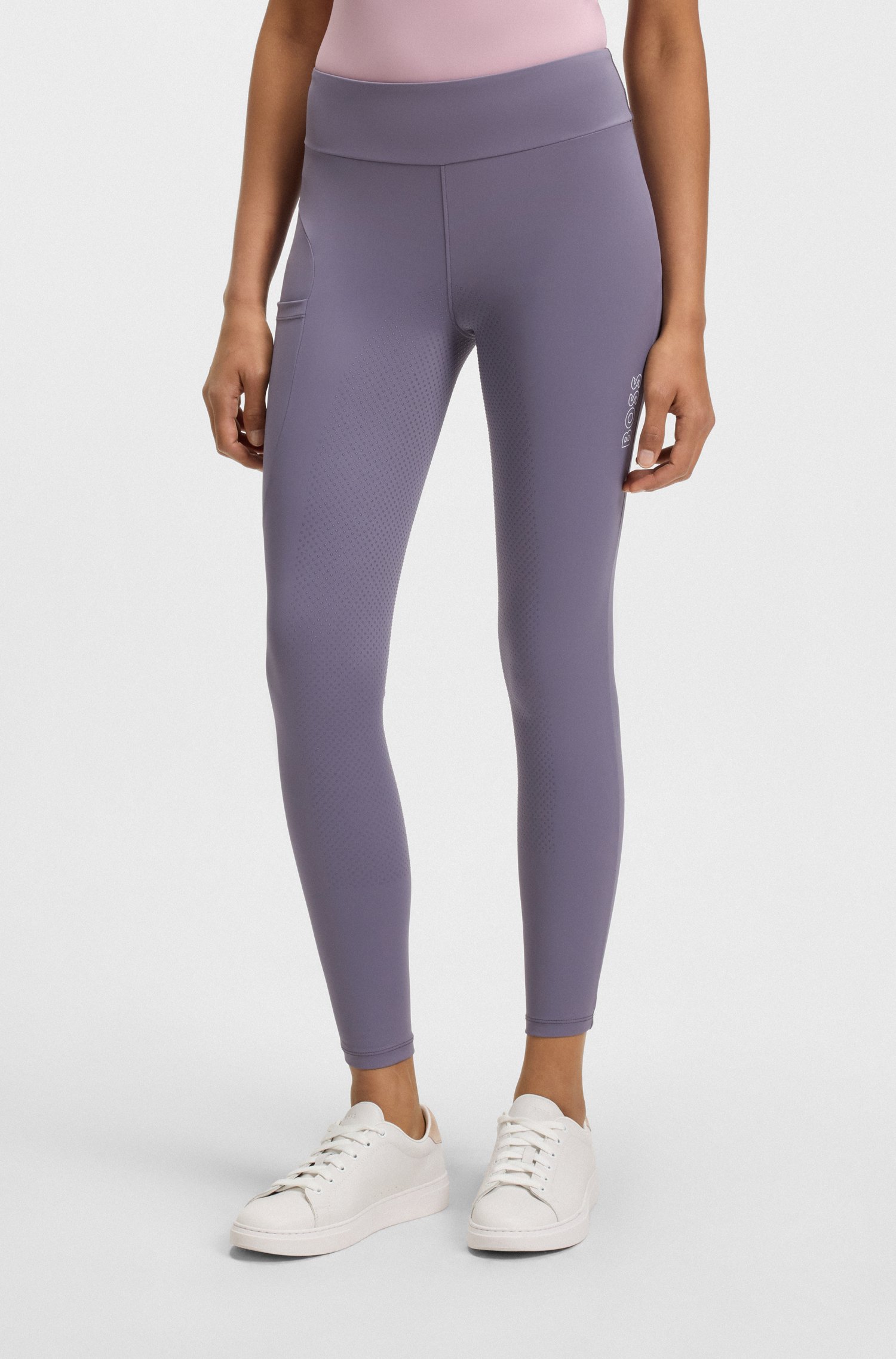 Boss Equestrian high-waist leggings in power-stretch fabric dam – bild 3