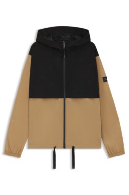 Equestrian waterproof rain jacket with Double B monograms