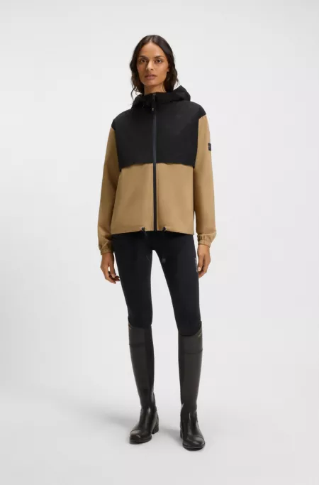 Cazadora impermeable de lluvia para equitación con monogramas Double B