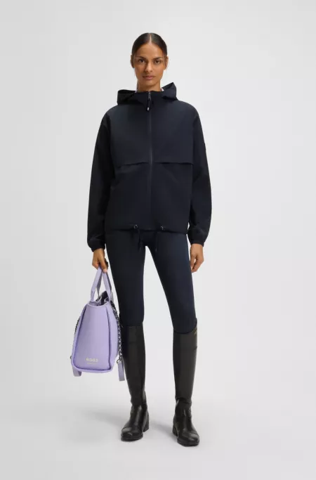 Cazadora impermeable de lluvia para equitación con monogramas Double B