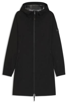 Equestrian waterproof raincoat with adjustable rear zips 1