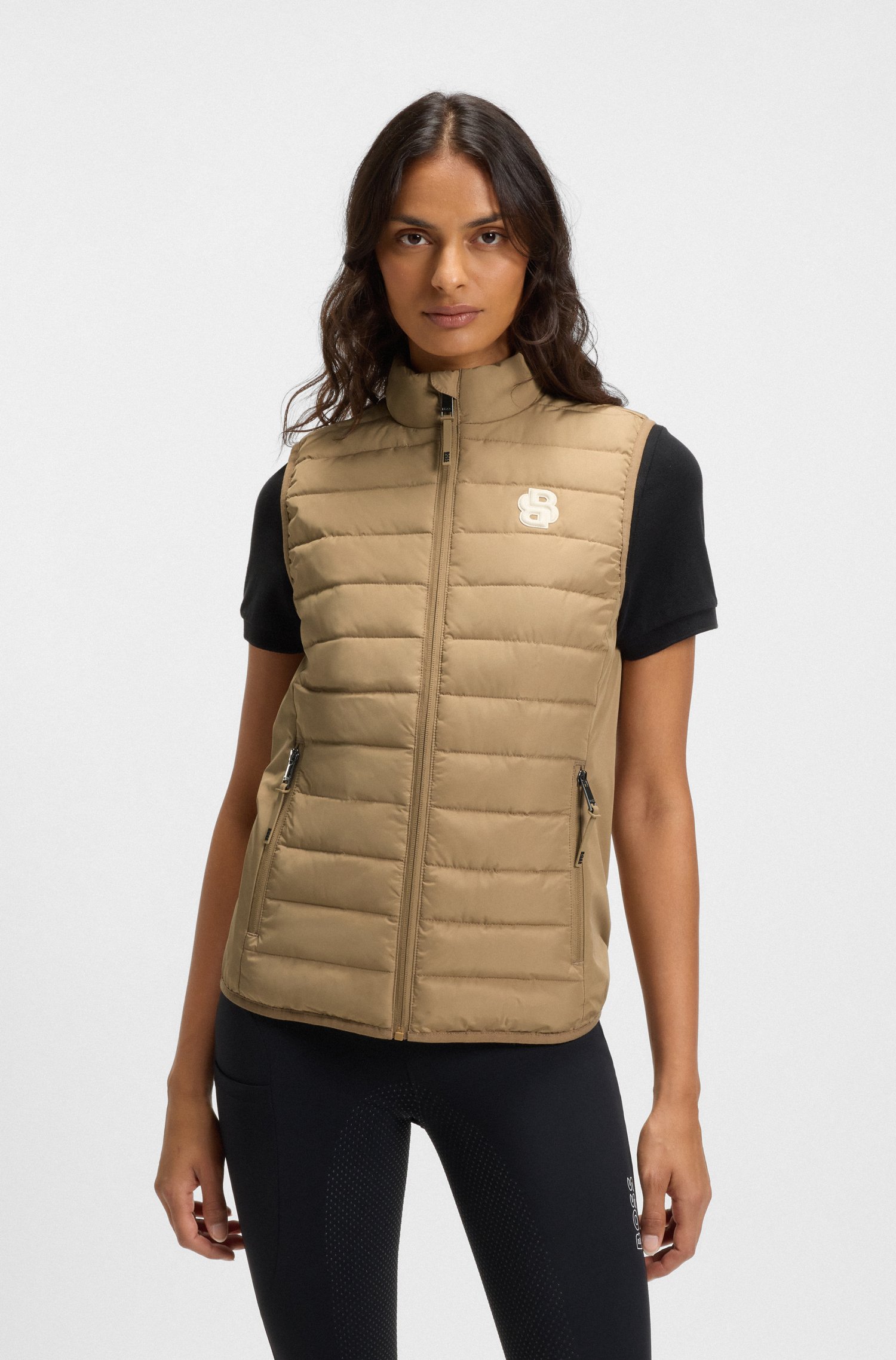 Boss Equestrian waterproof gilet with Double B monogram västar dam – bild 2