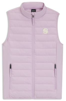 Equestrian waterproof gilet with Double B monogram 1