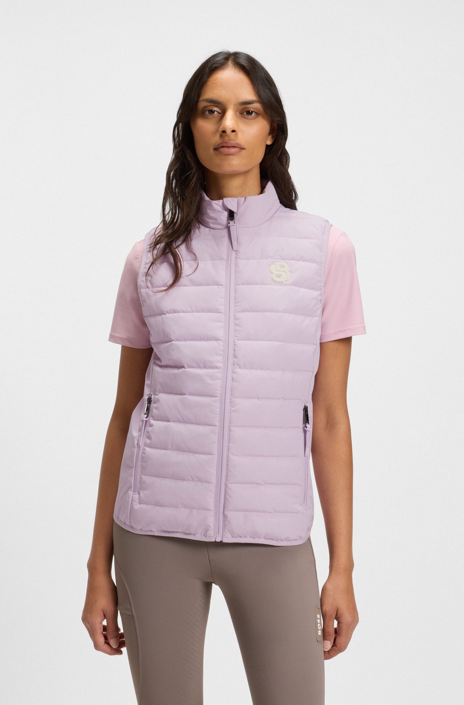 Boss Equestrian waterproof gilet with Double B monogram västar dam – bild 2