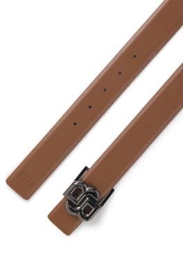 Equestrian reversible belt, Brown