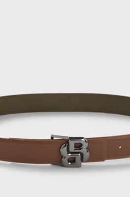 Equestrian reversible belt, Brown
