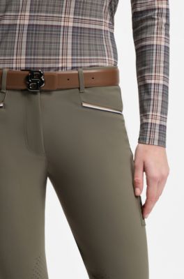 Equestrian reversible belt, Brown