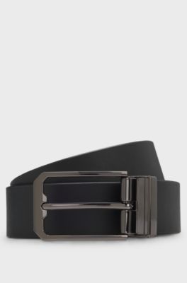 Equestrian reversible belt, Black