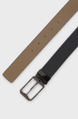 Equestrian reversible belt, Black