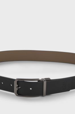 Equestrian reversible belt, Black