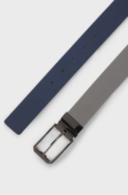 Equestrian reversible belt, Grey