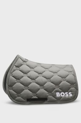 Equestrian jumping saddle pad, Khaki