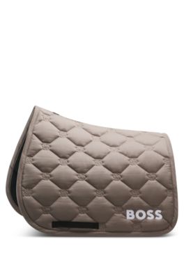 Equestrian dressage saddle pad, Brown