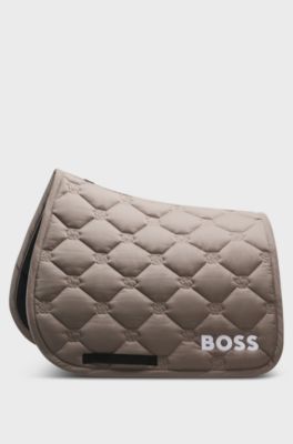 Equestrian dressage saddle pad, Brown