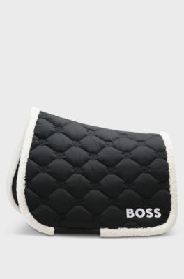 Equestrian dressage saddle pad, Black