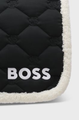 Equestrian dressage saddle pad, Black