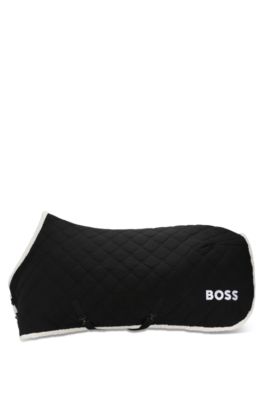 Equestrian fleece rug, Black
