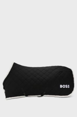 Equestrian fleece rug, Black