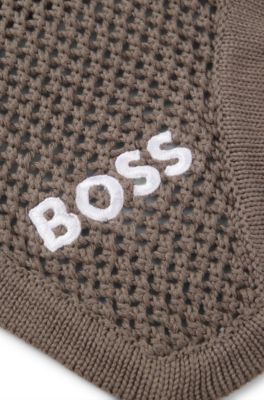 Vliegenmasker van gehaakt breisel voor de ruitersport, Kaki