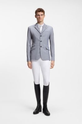 Equestrian slim-fit show jacket, Light Grey