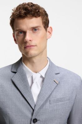 Equestrian slim-fit show jacket, Light Grey