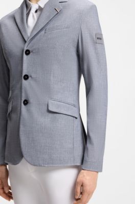 Equestrian slim-fit show jacket, Light Grey
