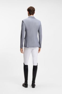 Equestrian slim-fit show jacket, Light Grey