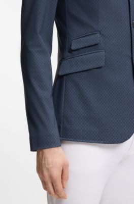 Equestrian slim-fit show jacket, Dark Blue