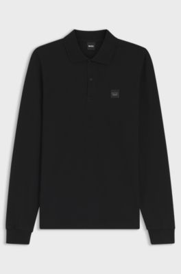 Equestrian polo shirt, Black