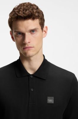 Equestrian polo shirt, Black
