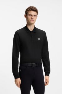 Equestrian polo shirt, Black