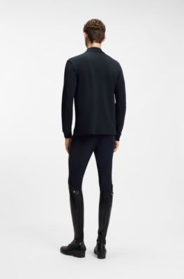Equestrian polo shirt, Dark Blue