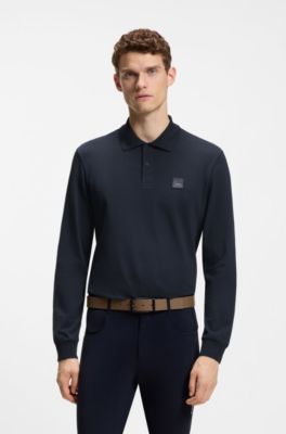 Equestrian polo shirt, Dark Blue