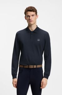 Equestrian polo shirt, Dark Blue