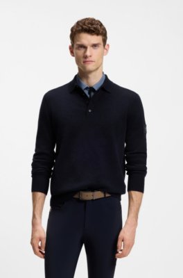 Boss Equestrian knit polo pikéer herr – bild 2